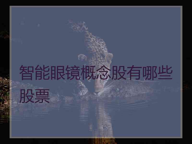 智能眼镜概念股有哪些股票