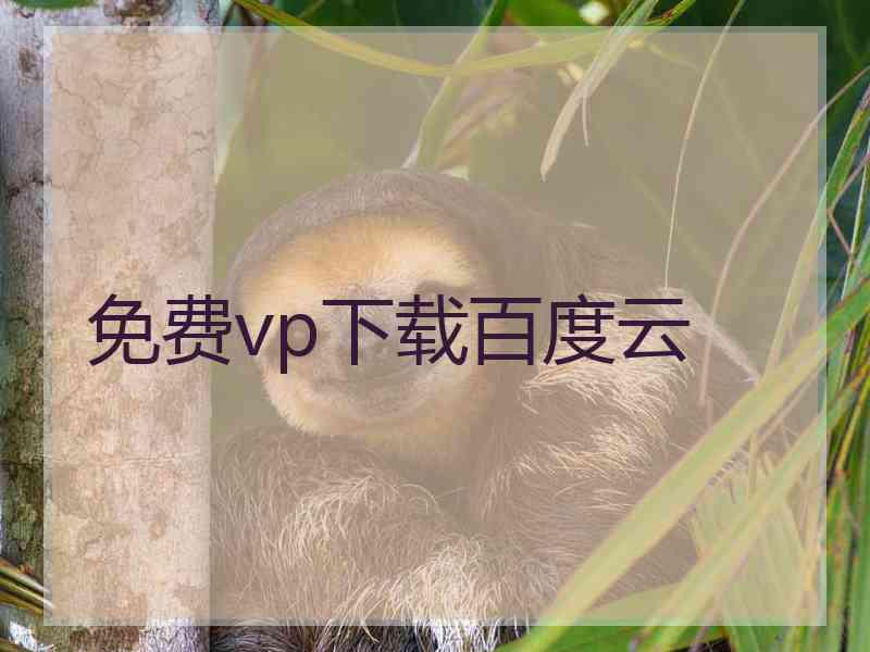 免费vp下载百度云