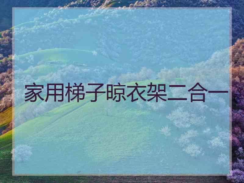 家用梯子晾衣架二合一