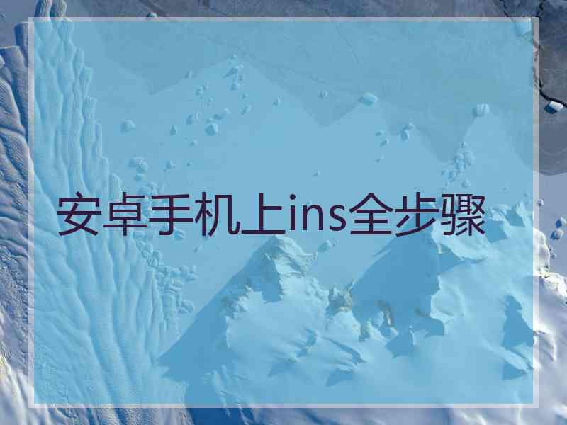 安卓手机上ins全步骤
