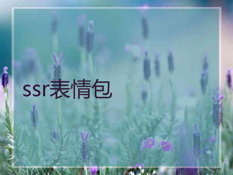 ssr表情包