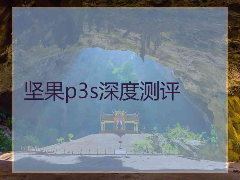 坚果p3s深度测评