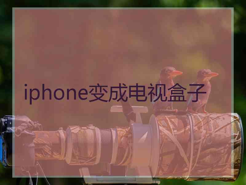iphone变成电视盒子