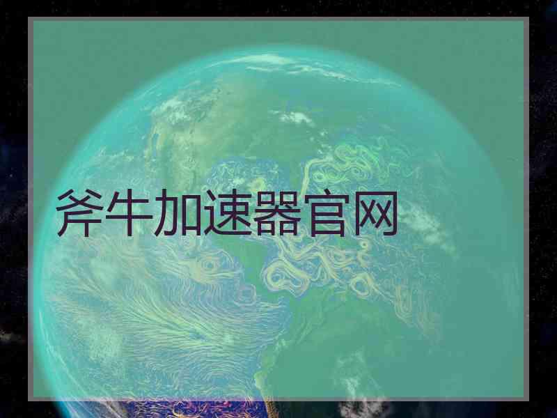 斧牛加速器官网