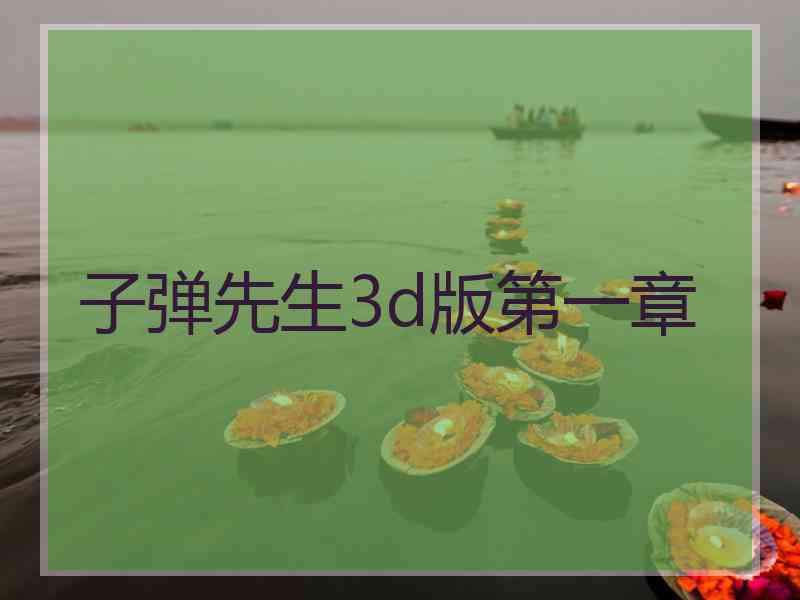 子弹先生3d版第一章