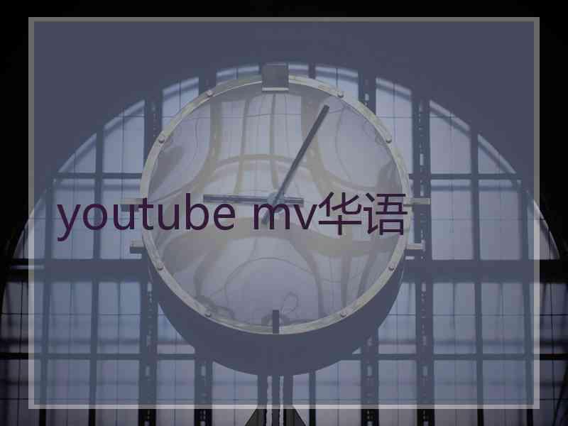 youtube mv华语