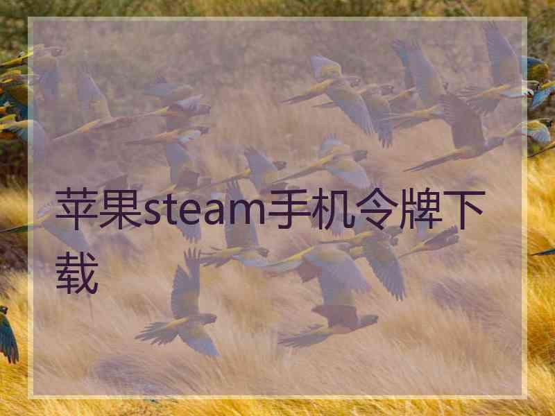 苹果steam手机令牌下载