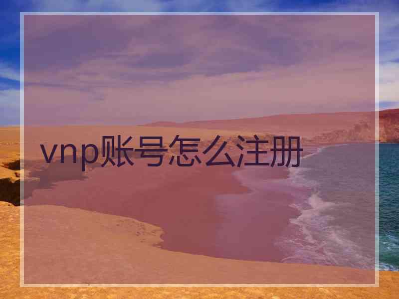 vnp账号怎么注册