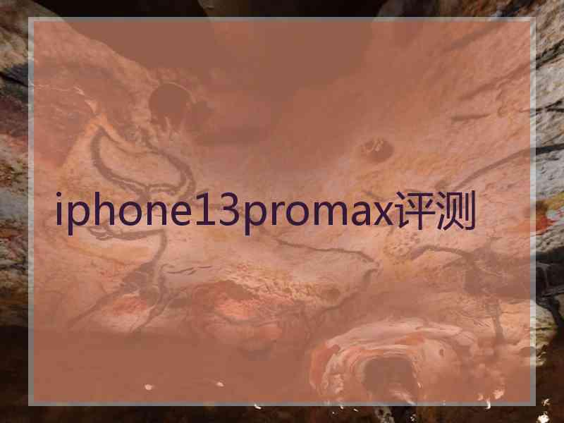 iphone13promax评测