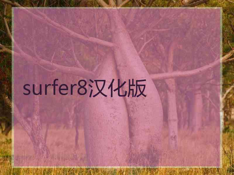 surfer8汉化版