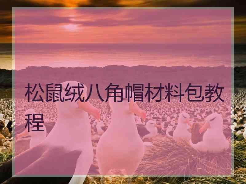 松鼠绒八角帽材料包教程