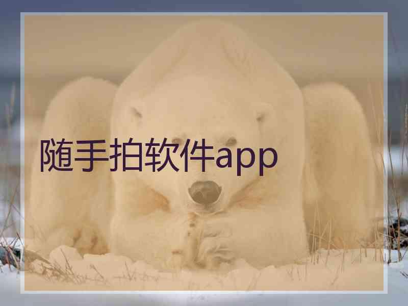 随手拍软件app
