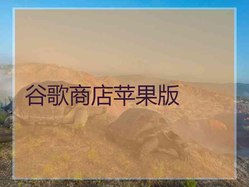 谷歌商店苹果版