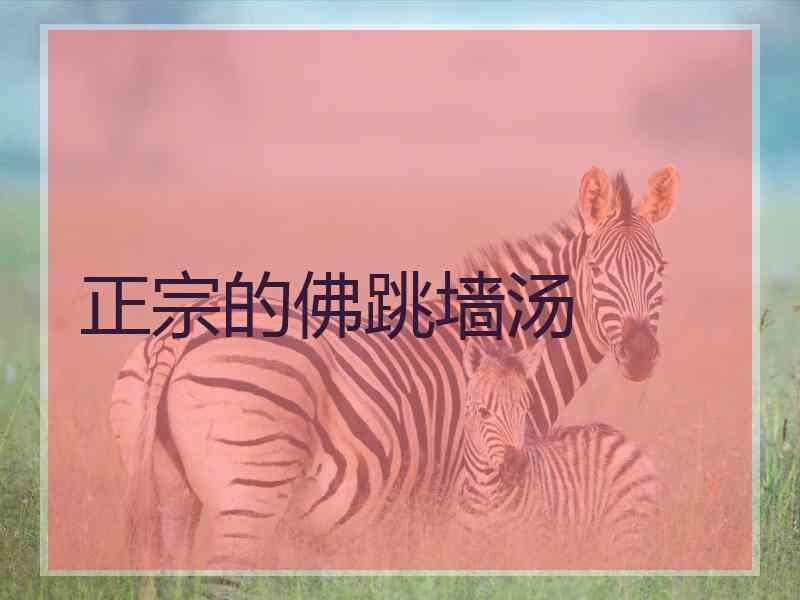 正宗的佛跳墙汤