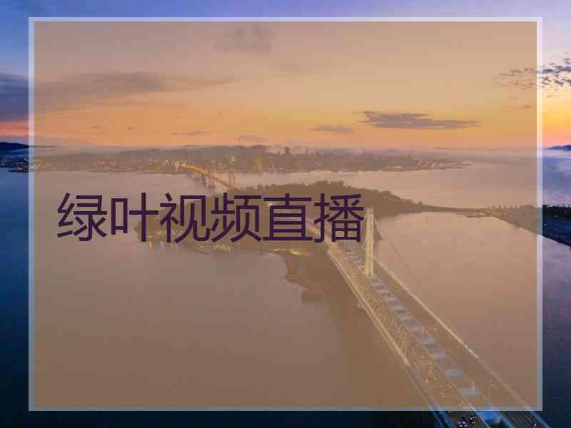 绿叶视频直播