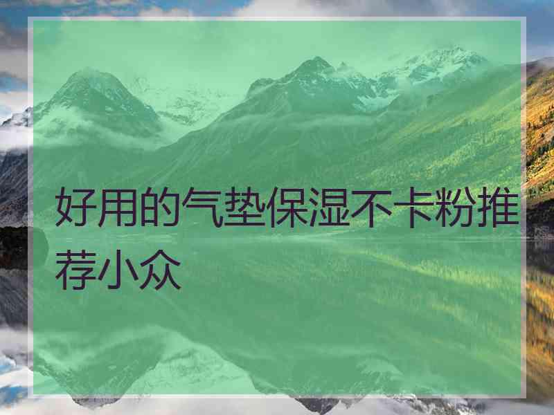 好用的气垫保湿不卡粉推荐小众