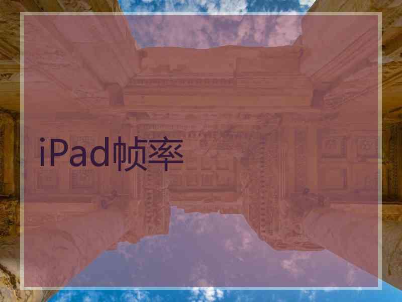 iPad帧率