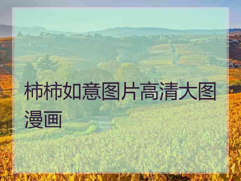 柿柿如意图片高清大图漫画