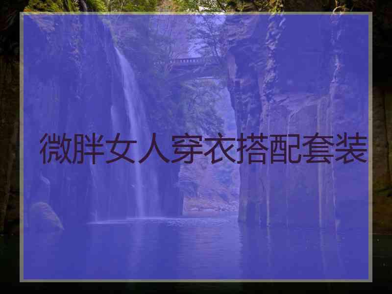 微胖女人穿衣搭配套装