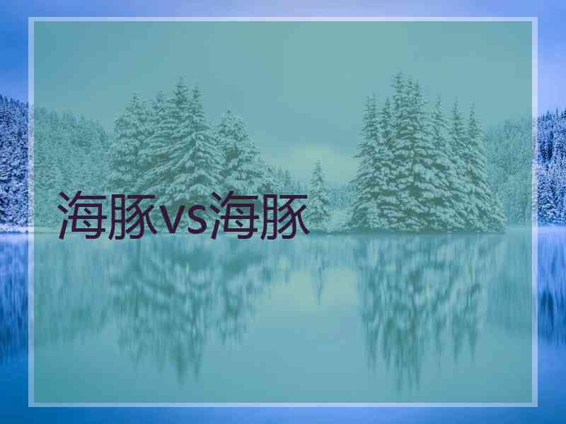 海豚vs海豚