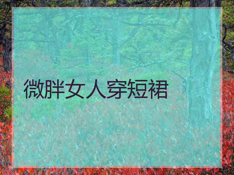 微胖女人穿短裙