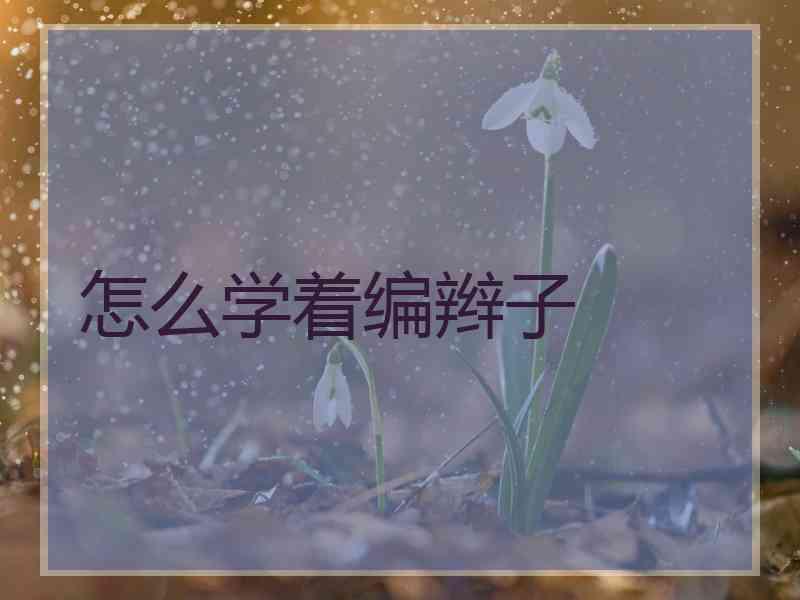 怎么学着编辫子