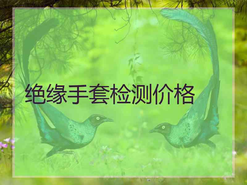绝缘手套检测价格