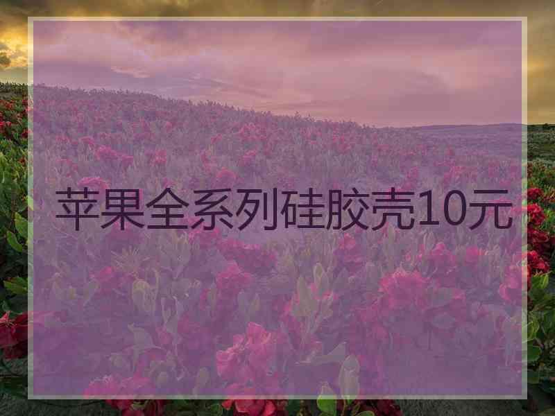 苹果全系列硅胶壳10元