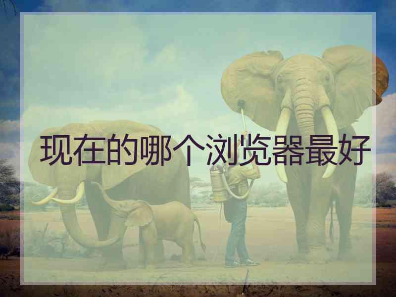 现在的哪个浏览器最好