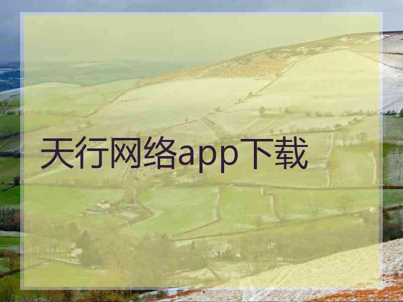 天行网络app下载
