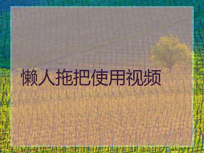 懒人拖把使用视频