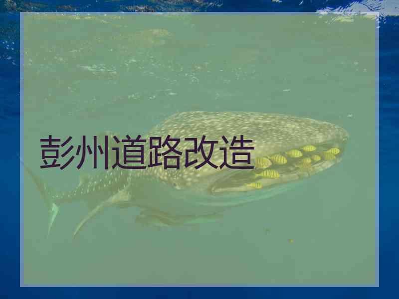 彭州道路改造