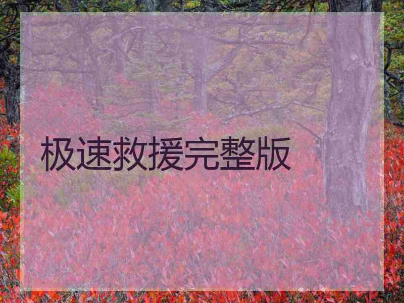极速救援完整版