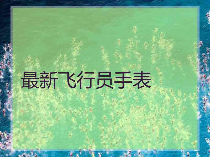 最新飞行员手表