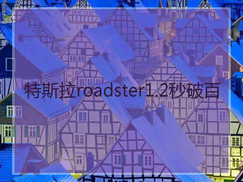 特斯拉roadster1.2秒破百