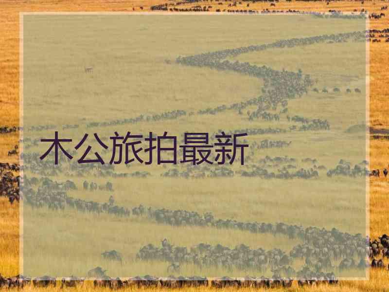 木公旅拍最新