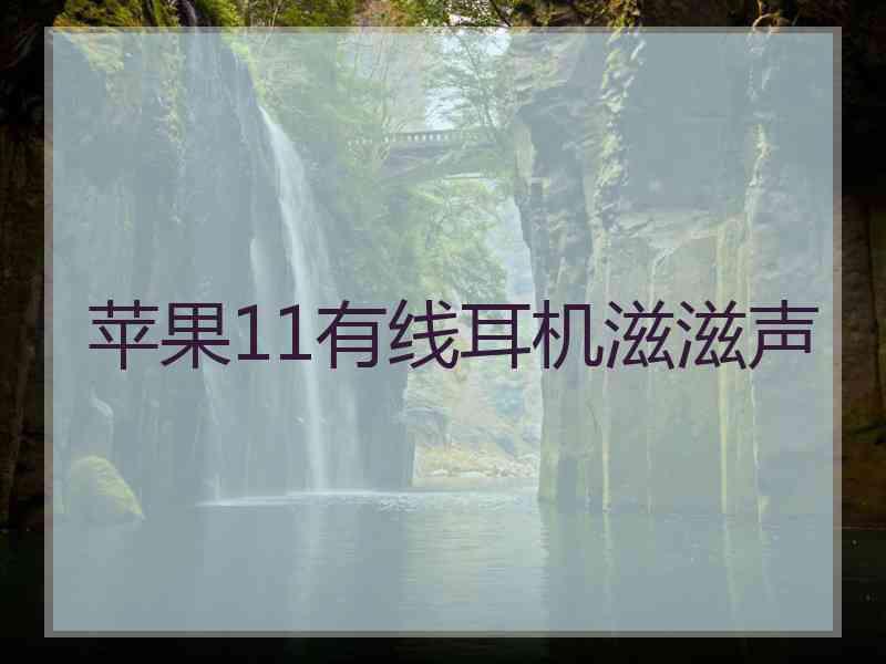 苹果11有线耳机滋滋声