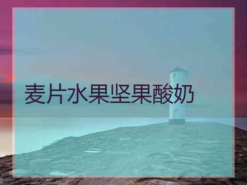 麦片水果坚果酸奶