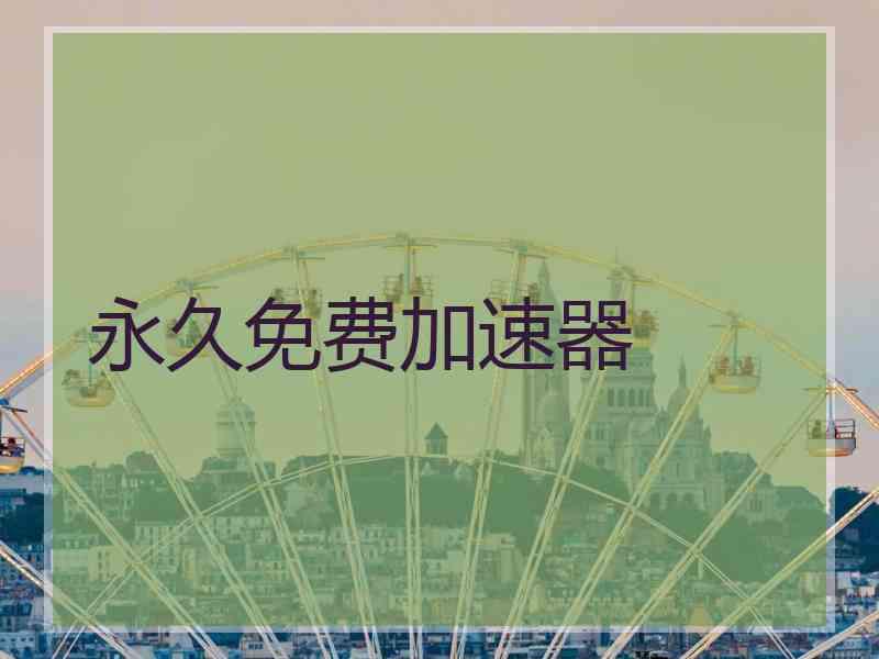 永久免费加速器