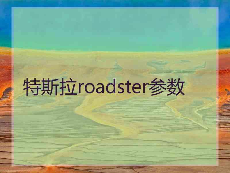 特斯拉roadster参数