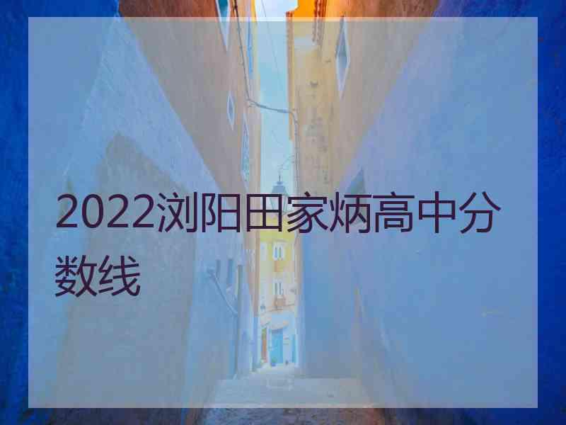 2022浏阳田家炳高中分数线