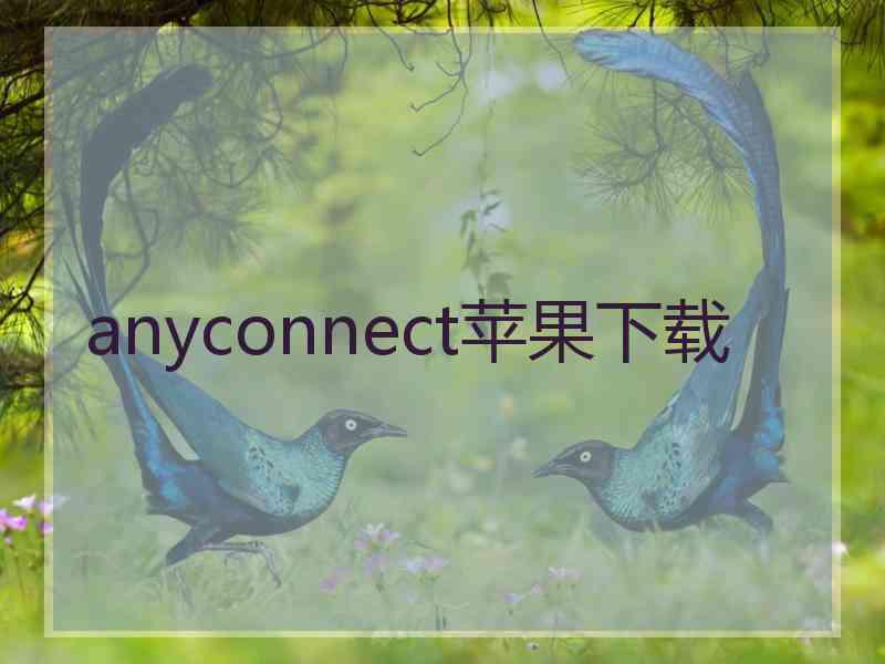 anyconnect苹果下载