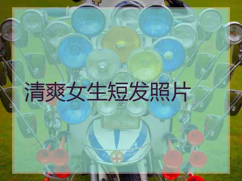 清爽女生短发照片