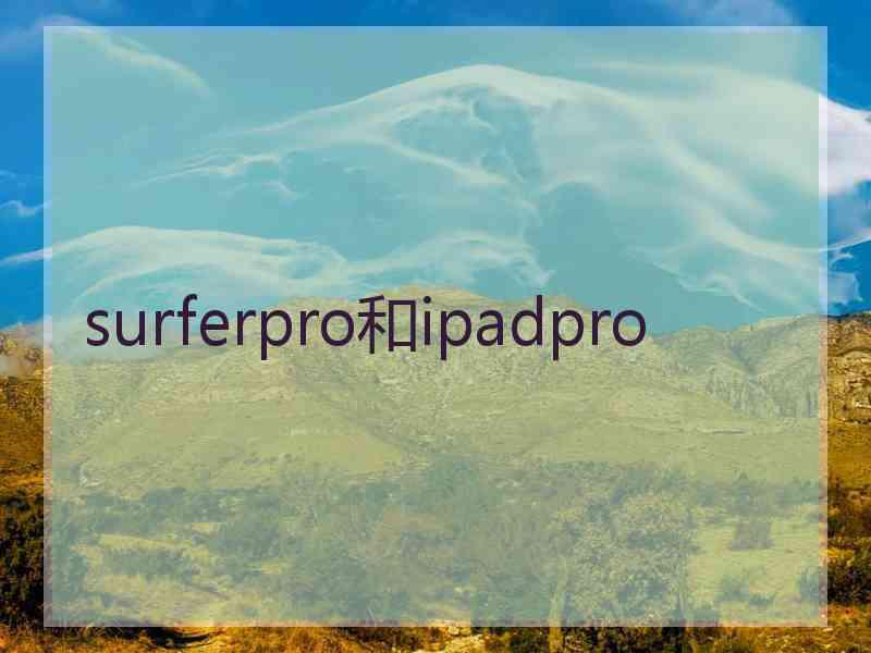 surferpro和ipadpro