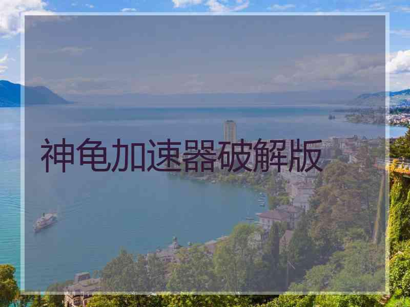 神龟加速器破解版