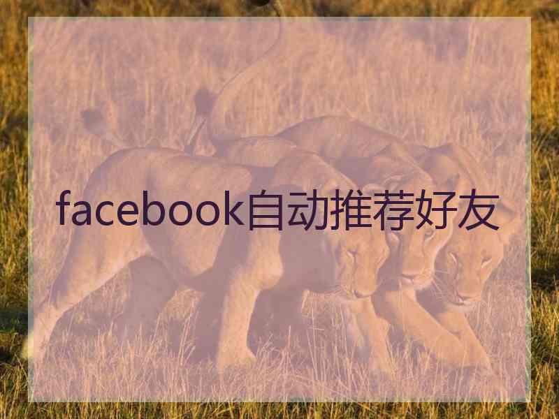 facebook自动推荐好友