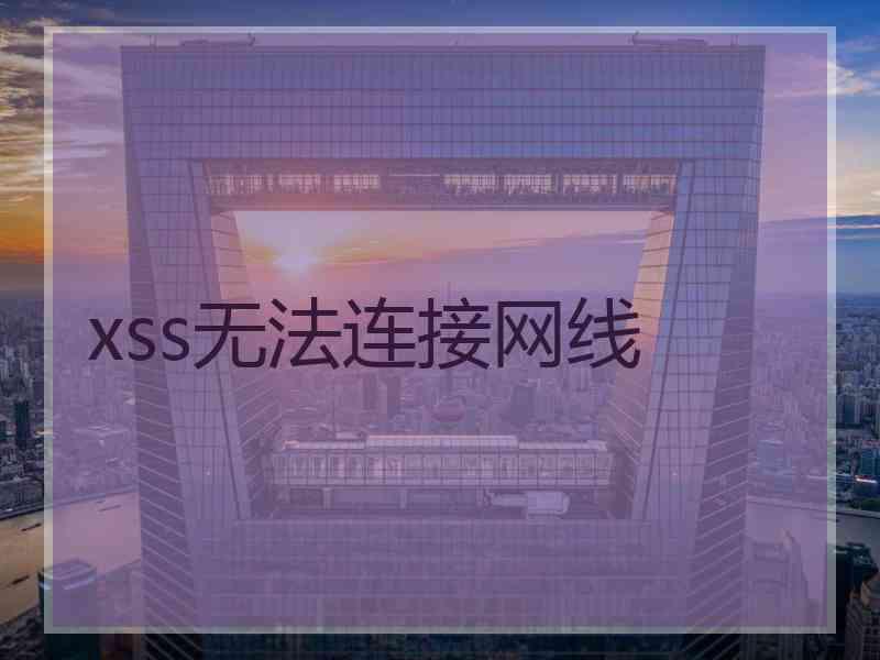 xss无法连接网线
