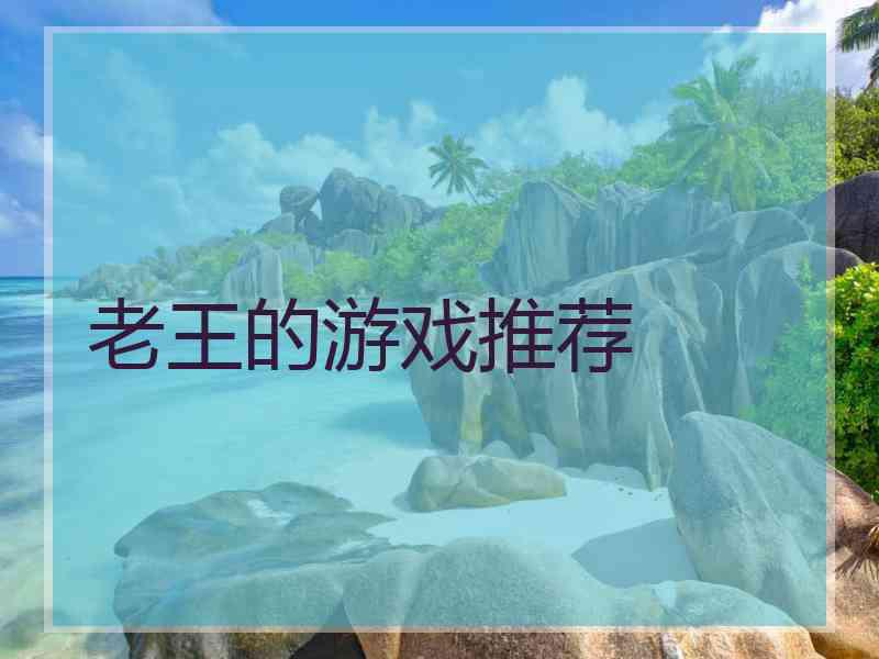 老王的游戏推荐