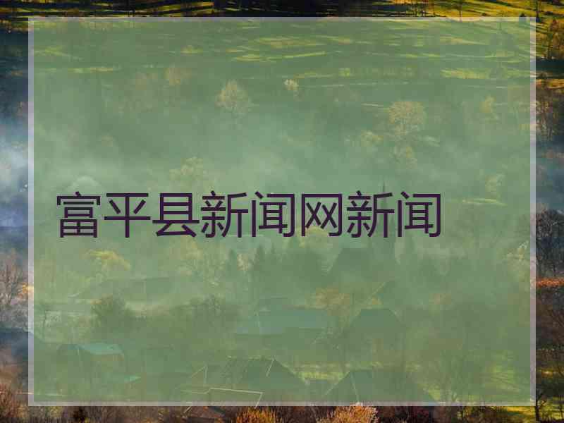 富平县新闻网新闻