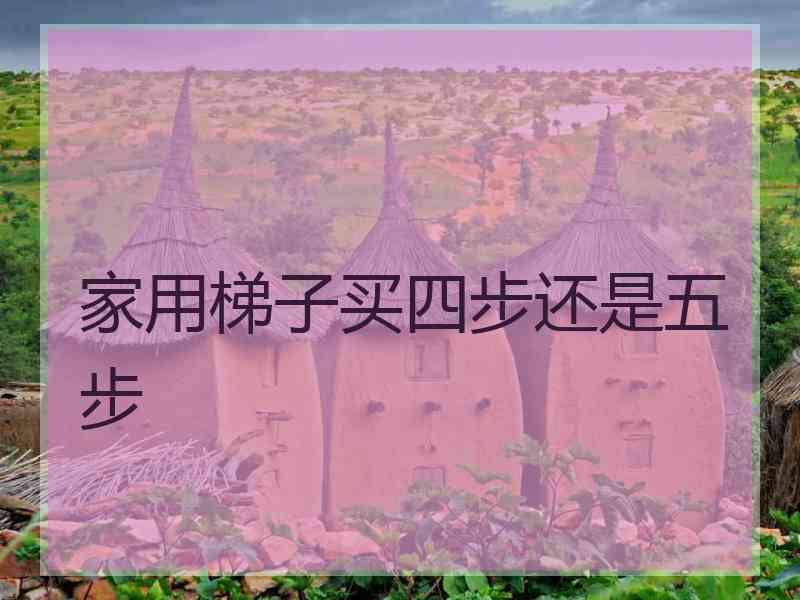 家用梯子买四步还是五步